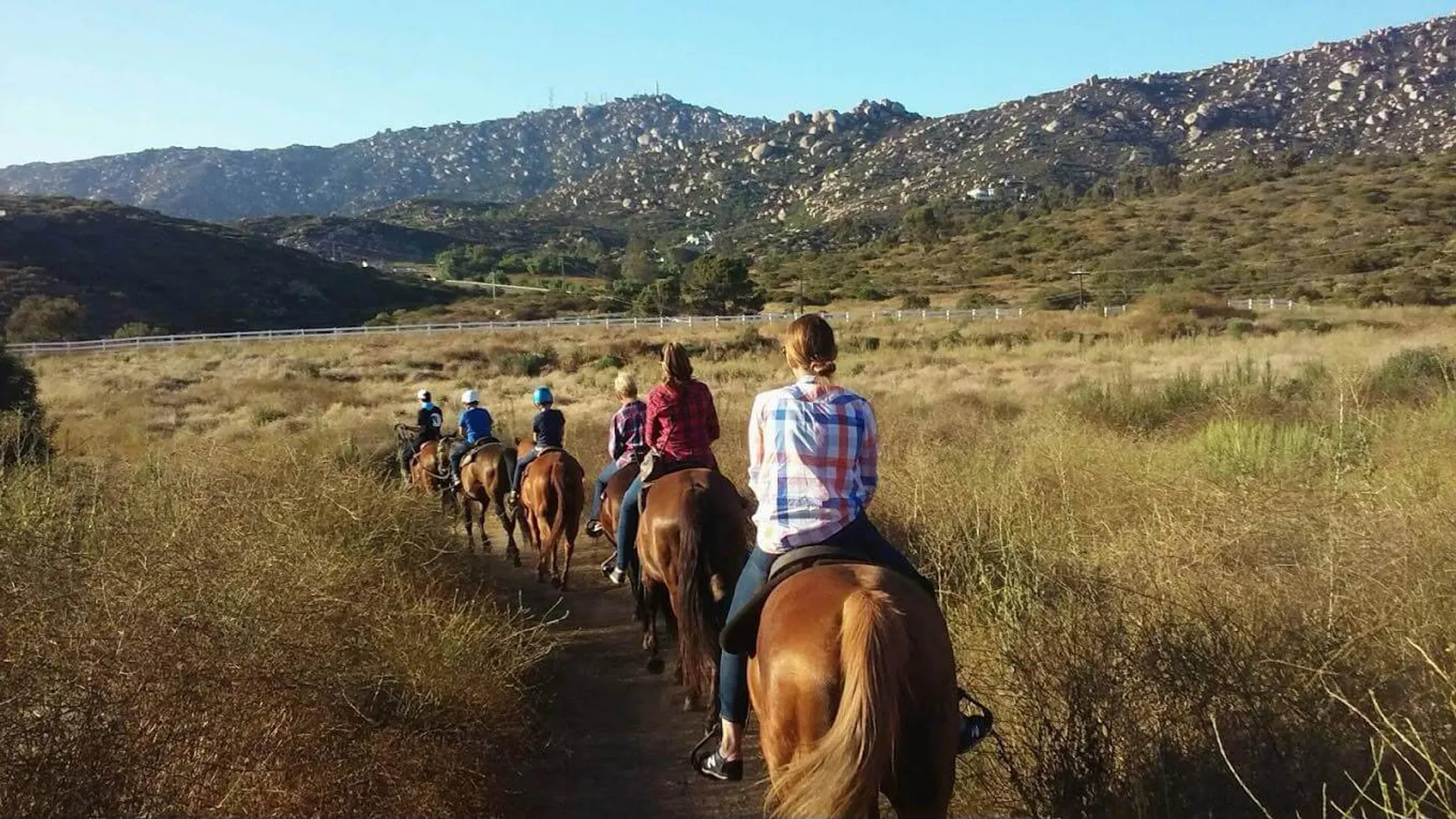 Guided horseback trail ride through the San Diego backcountry with San Diego Trail Company